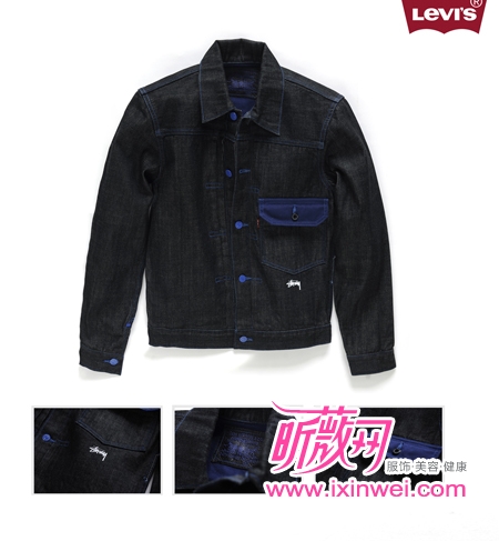 Levi’s® X Stussy WORKS Plus+  Denim 1st trucker Jacket 70506-0019￥2999