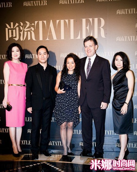 尚流 Tatler MD April Hsu女士及高层合影， 左起 April，Joseph, Rita, Barrie, Miranda