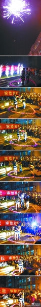 新浪微博@杨小颖颖颖：武汉纺织大学求婚“路演”火了！汽车灯光、音乐、泡泡、闪光灯、烟火、气球、鲜花、戒指、跪地求婚。然后全校沸腾……