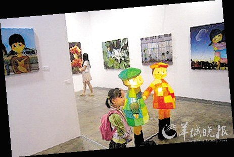 香港小朋友在艺博会
