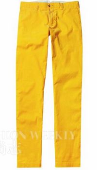 　　1.鹅黄色长裤 Faconnable RMB 2,200