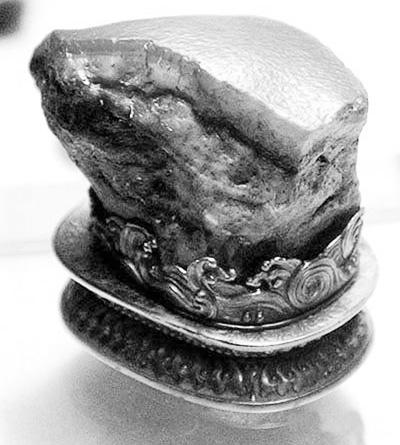 　　“肉形石”是台北故宫博物院镇馆之宝之一。