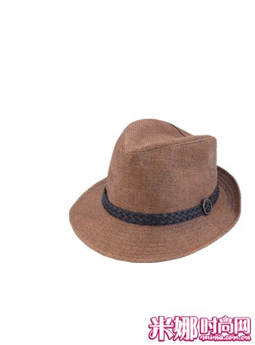 宽大的绅士帽。棕色饰带帽子/MERCURYDUO