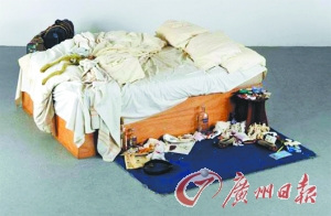 艺术家翠西《我的床》将拍卖估价120万英镑（图）