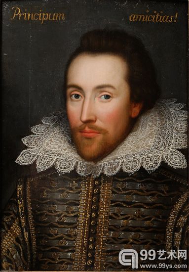 作者不明，被疑為莎士比亞畫像的科布家族藏畫，約1610年