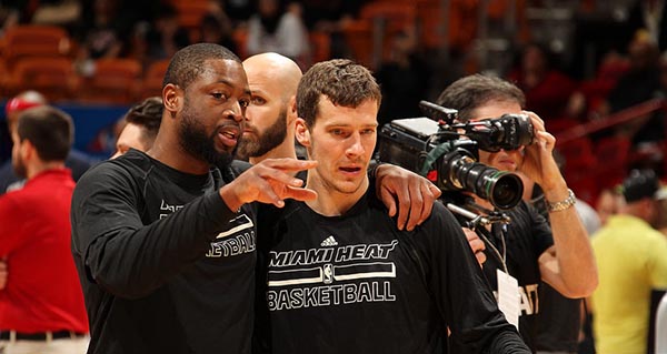 德拉季奇:已和韦德情同手足 本以为他只会得分