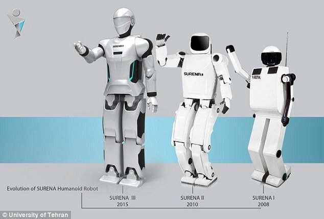伊朗人形机器人Surena第三代公开，长高了更智能了