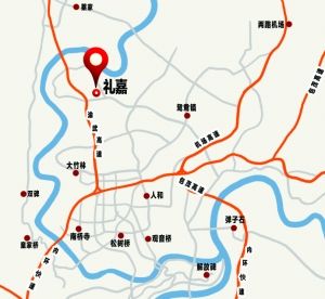 东距重庆江北国际机场15公里,南距主城区13公里,距北碚区18公里,西北