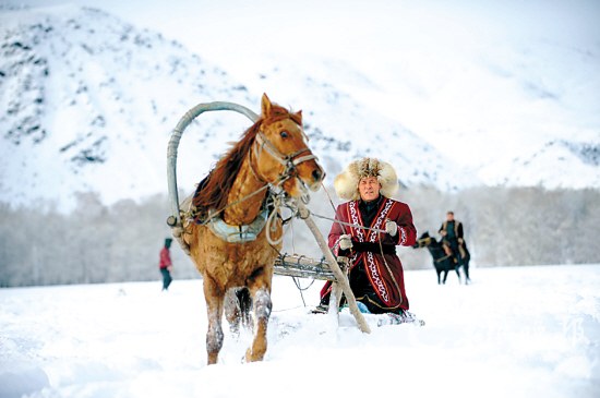 阿勒泰市拉斯特乡的哈萨克族牧民