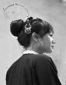 看,这就是过去福州女子的打扮啊。