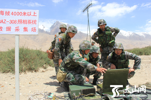 指挥高原数据采集工作。