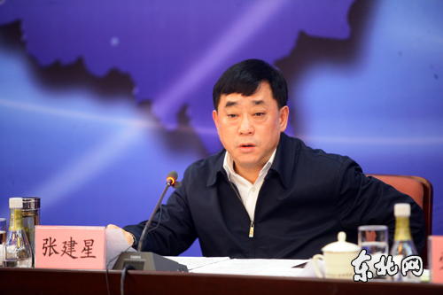 张建星作报告。东北网记者 孙晓锐 摄
