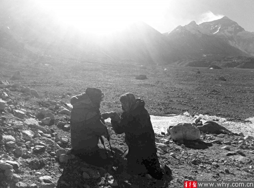 上海驴友珠峰求婚 海拔5200米处单膝跪下:嫁给