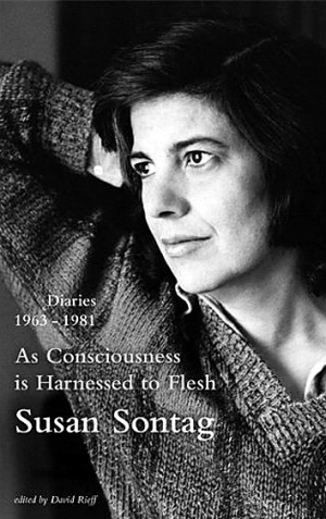 　　《因意识羁于肉身：1963-1981》书封。　　苏珊·桑塔格（Susan Sontag，1933-2004）美国文化评论家、小说家，当代最著名的知识分子之一。