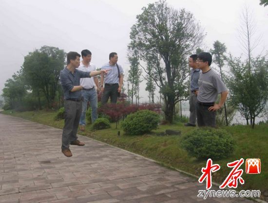 (杭州余杭区政府网惊现领导“悬浮”视察绿化景观新闻图片)