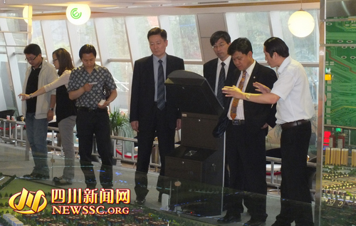 柳载喆一行考察力兴IT产业园 眉山或将掀起 韩