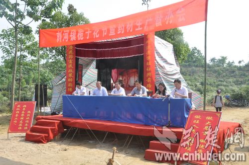 该镇栀子花节暨药材生产督办会