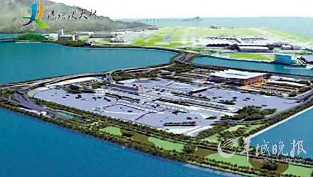 港珠澳大桥香港口岸位于香港机场东北侧 (港珠澳大桥管理局供图)