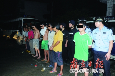 6月26日凌晨,清新警方对故意破坏电站设施的犯罪嫌疑人实施抓捕。