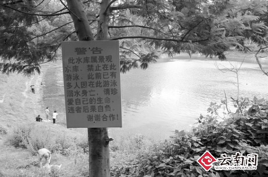 警示牌拦不住众多游泳人