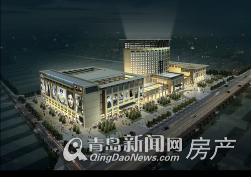 利群财富广场整体鸟瞰图
