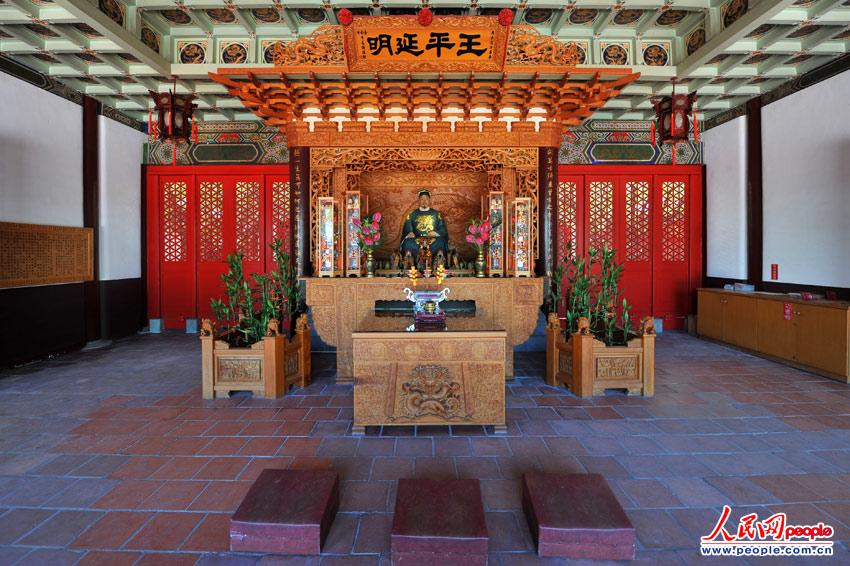 台南延平郡王祠创建于郑成功去世的明永历16年（公元1662年，清康熙元年），台湾入清初期因政治顾忌改称“开山王庙”。（摄影：翁奇羽）