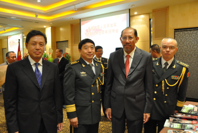 中国驻文莱使馆举行建军85周年暨新老武官到离任招待会