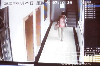 宾馆的监控录像.供图