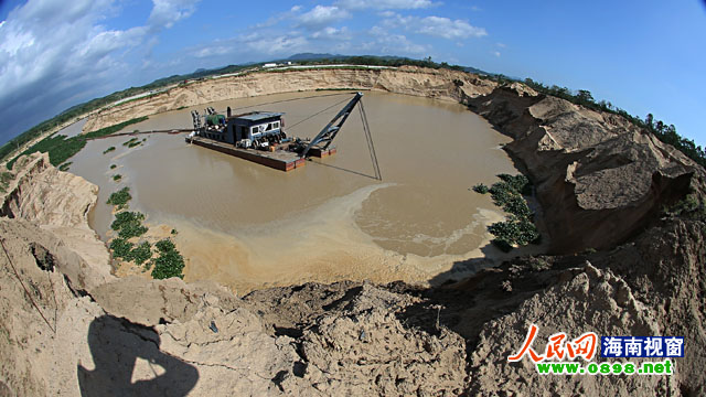 深度调查:乐东2000亩土地贩砂还是挖鱼塘?