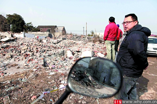 大场镇某拆迁工地惊现两具男婴尸体 警方已介