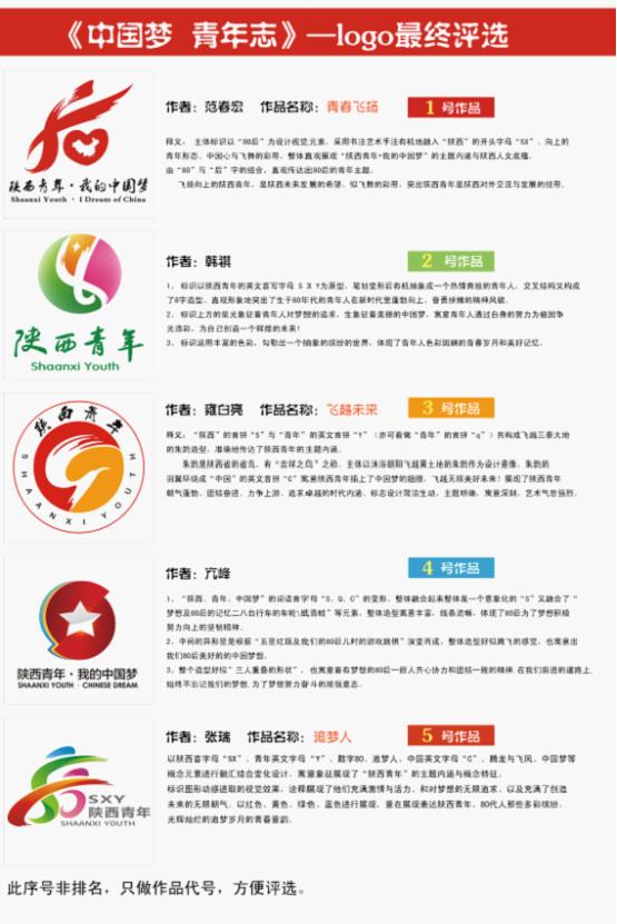 "中国梦·青年志"活动logo评选即日启动