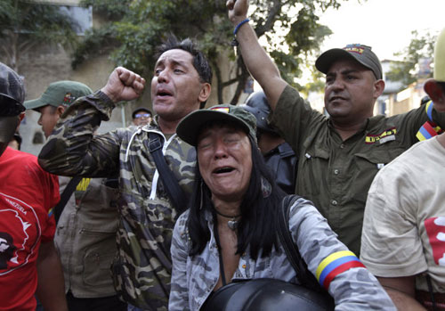 委内瑞拉民众街头悼念查韦斯 外长宣布全国哀