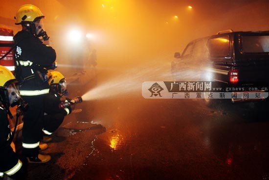 南宁举行隧道汽车自燃事故救援演习逃生技巧总