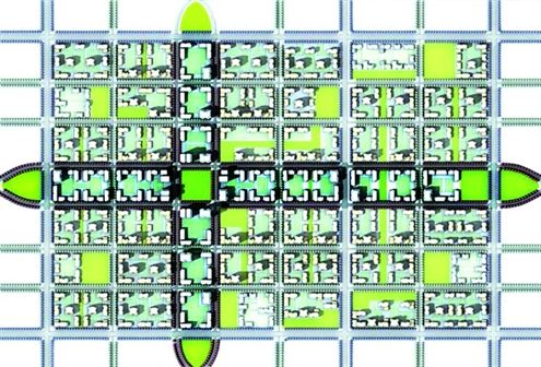 单向二分路取代超宽主干道小型邻里社区代替超