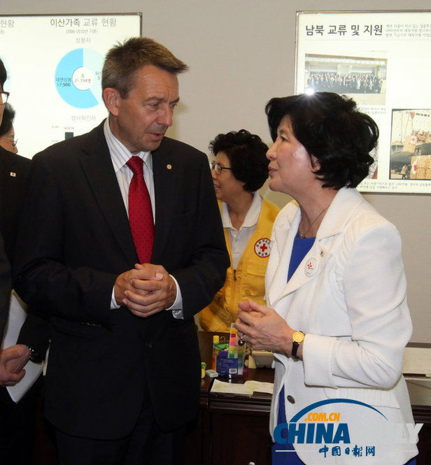 朴槿惠接见国际红十字会主席 就对朝援助交换