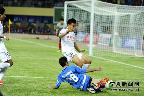 足球友谊赛中国辽宁青年队3:1战胜科威特国家
