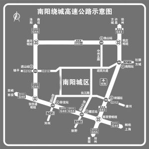 南阳市区行政地图