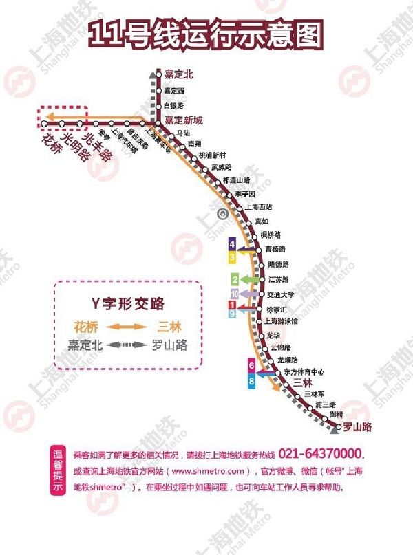 上海地铁运营时刻表和线路图