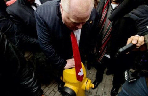 多伦多市长庆祝冰球获胜 撞上消防栓伤下腹(图