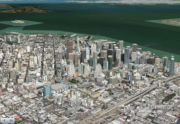 各城市在苹果3d地图的效果