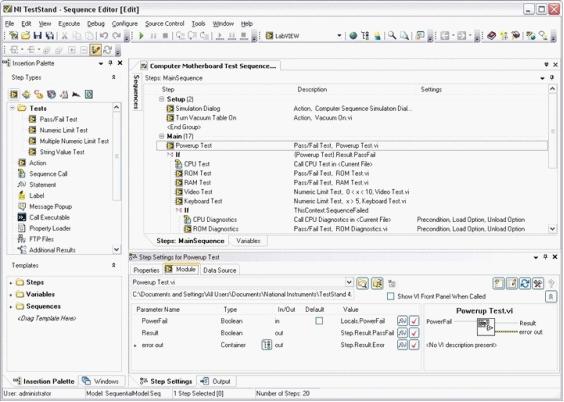 基于ni teststand 和labview 开发模块化的软件架构