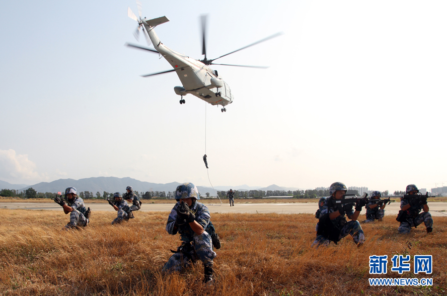 资料图片:“爱军习武模范中队”。(图片由海军政治工作部宣传局提供)