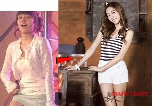 <em>少女时代</em>宋慧乔 韩国女星<em>减肥</em>前后照片对比(图