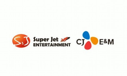 SUPER JET &CJ E&M公司logo