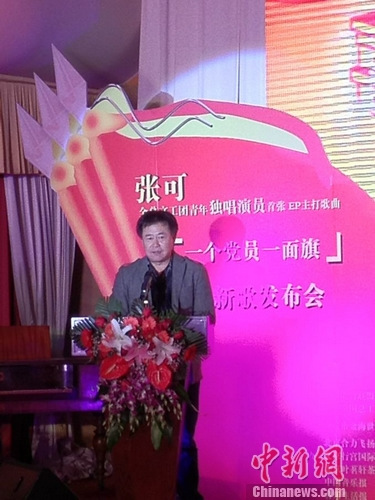 著名笑星博林。 罗攀 摄
