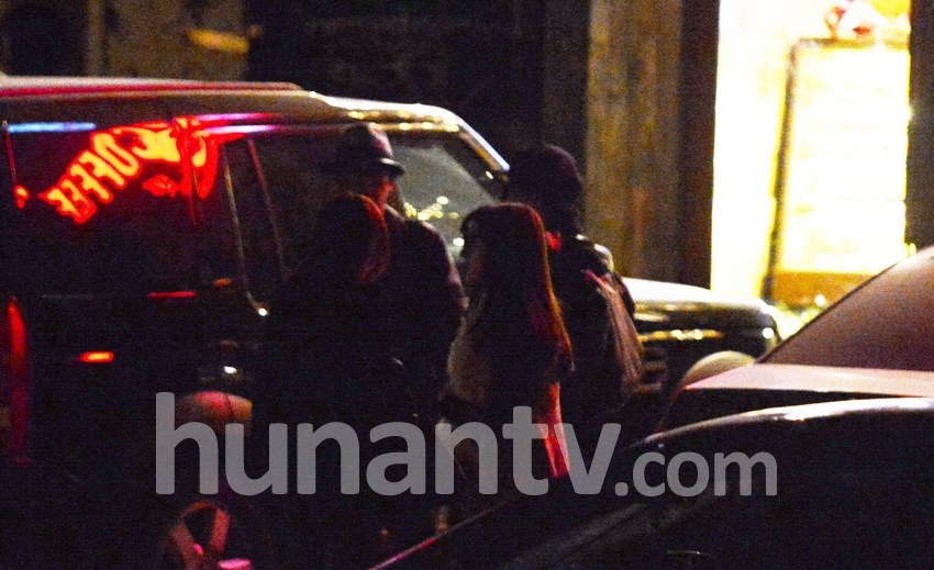 刘谦带女友与夏雨喝咖啡