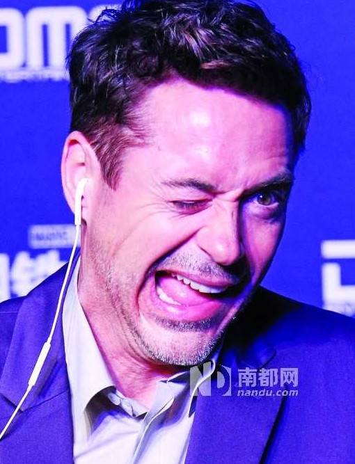 《钢铁侠3》来华宣传 萝卜叔唐尼中国行_音