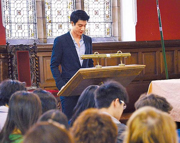 王力宏牛津大学开讲 创华人歌手No.1(图)