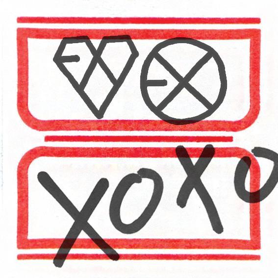 exo首张专辑《xoxo(kiss hug》封面