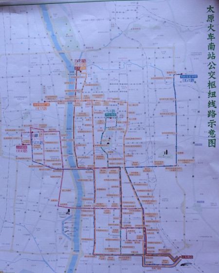 太原822公交站的线路图图片